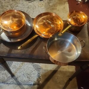 Copper and Stainless Steel Cookware Set 5